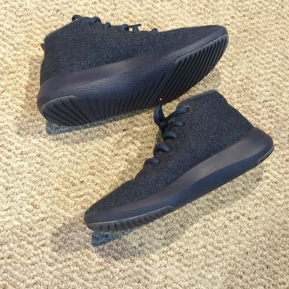 Allbirds WRUM Runner Up Mizzles Shoes Sneakers Women 8 Blue Wool High Top